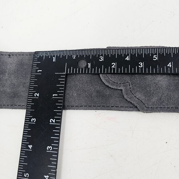 Franklin Strap Black Suede with Leatherette Backing Guitar Strap 2.5" - Picture 4 of 6